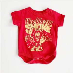 Red Blackberry Smoke Concert Tee Onesie 12 Mos